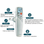 Testo 205 Süt pH Metre – Süt, Peynir ve Et Gıda için pH & Sıcaklık Ölçüm Cihazı